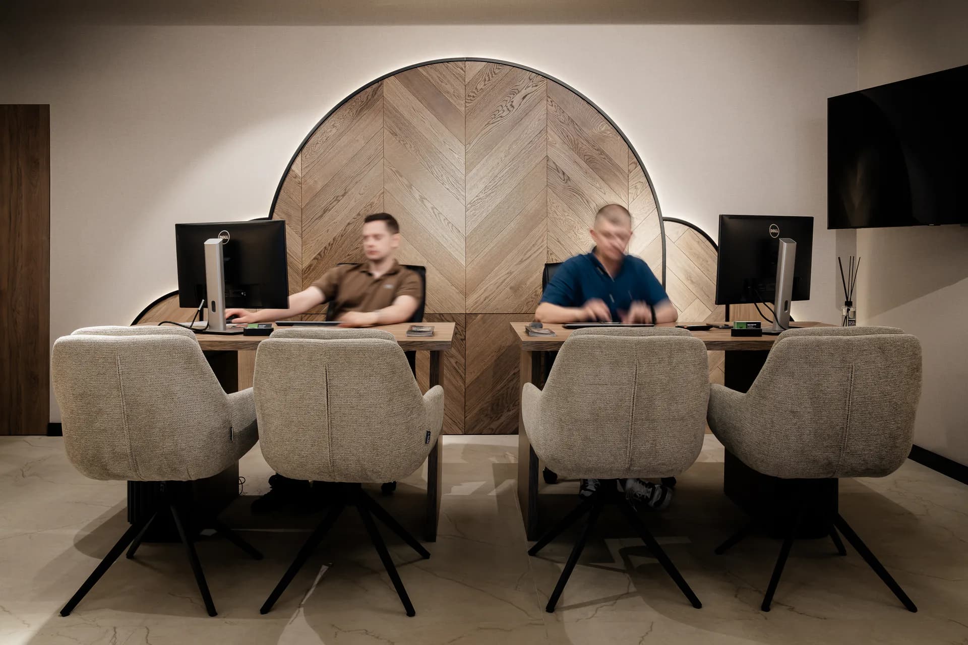 Wnętrze showroomu EuroParkiet przy ul. Bartyckiej